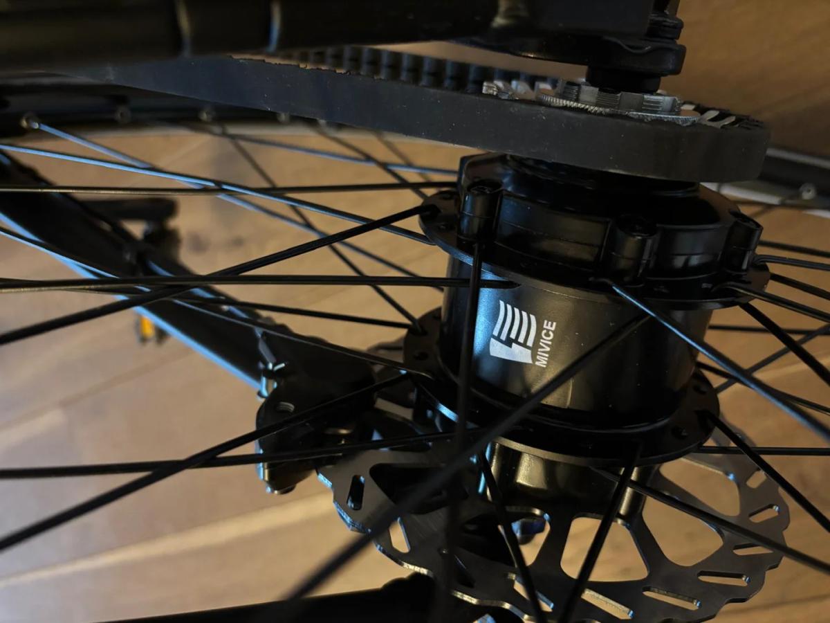 E-bike Lamassu heren met riemaandrijving (zwart) 4